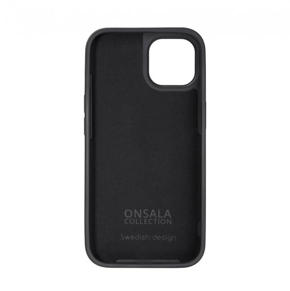Onsala iPhone 13/iPhone 14 Silikonikuori Musta