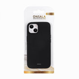 Onsala iPhone 13/iPhone 14 Silikonikuori Musta