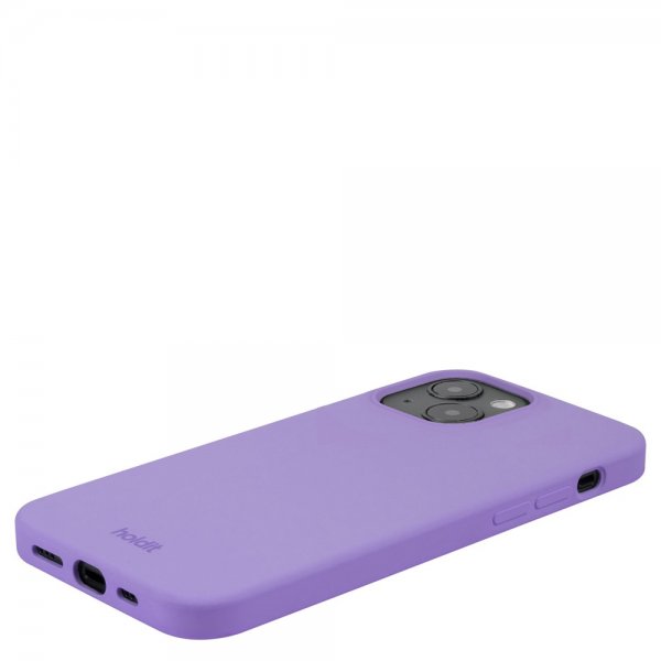 holdit iPhone 14 silikonikuori violetti