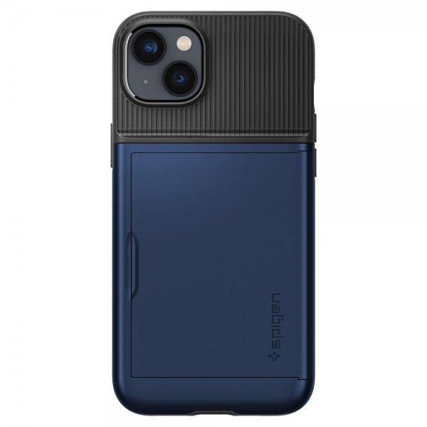 Spigen iPhone 14 -suojakotelo Slim Armor CS, Navy Blue