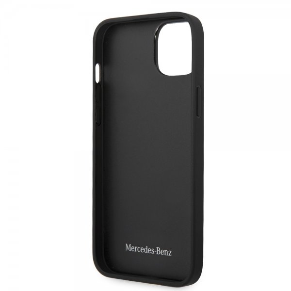 Mercedes Benz iPhone 14 Suojakuori Tähtikuvio Musta