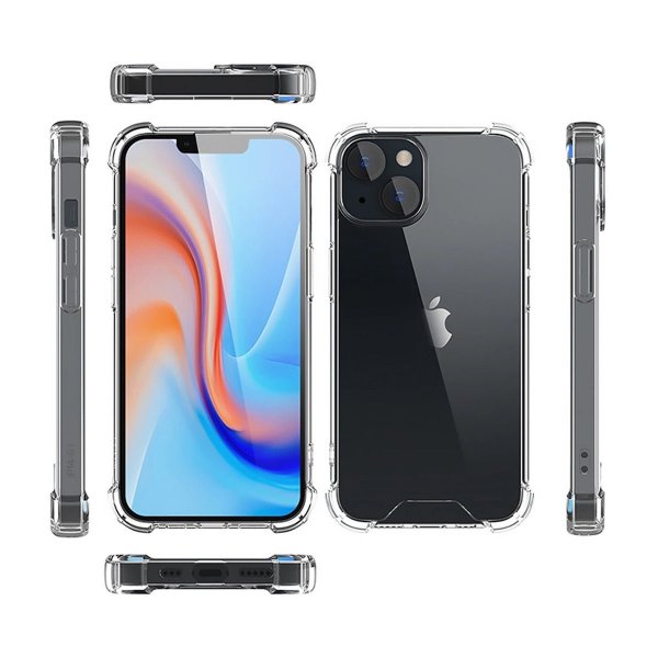 iPhone 14 Kuori Iskunkestävä Läpinäkyvä
