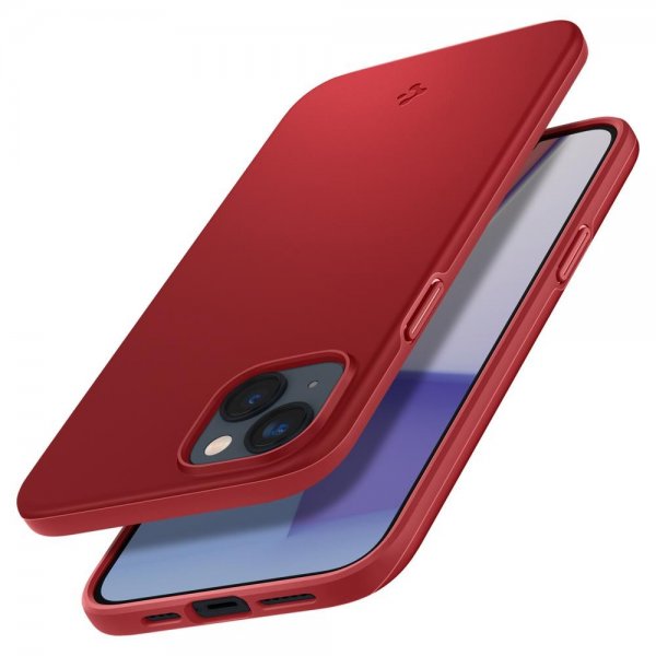 Spigen iPhone 14 Kuori Thin Fit Punainen