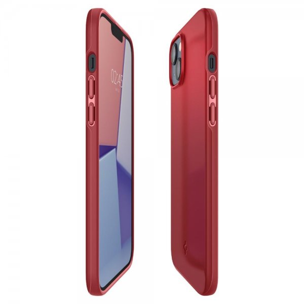 Spigen iPhone 14 Kuori Thin Fit Punainen