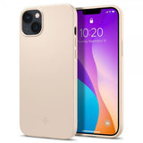 Spigen iPhone 14 -suojakuori Thin Fit Sand Beige