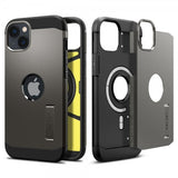 Spigen iPhone 14 -suojakotelo Tough Armor MagFit Gunmetal