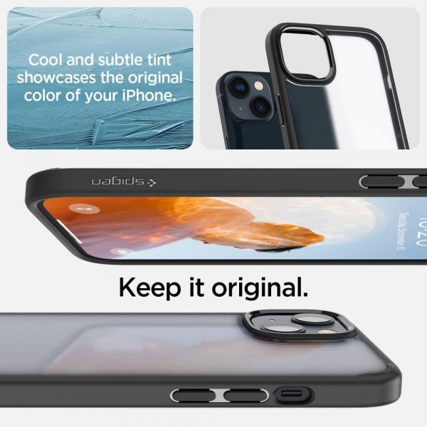 Spigen iPhone 14 -suojakuori Ultra Hybrid Frost Black
