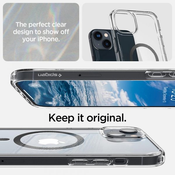 Spigen iPhone 14 Suojakuori Ultra Hybrid MagFit Carbon Fiber