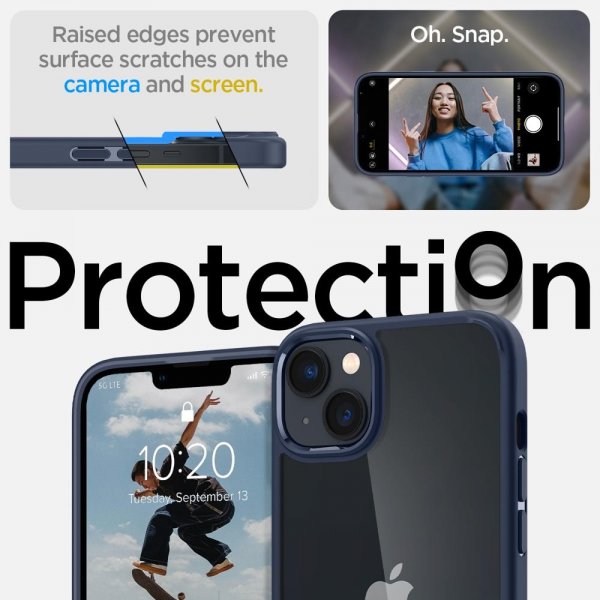 Spigen iPhone 14 Ultra Hybrid -suojakuori, laivastonsininen