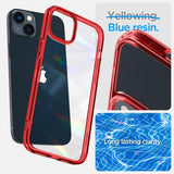 Spigen iPhone 14 Ultra Hybrid -suojakuori, punainen läpinäkyvä