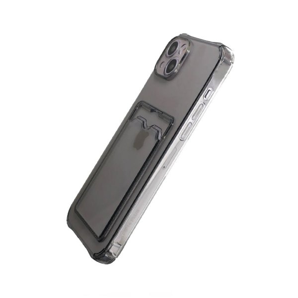 iPhone 14 Kuori Korttipidike Iskunkestävä Musta