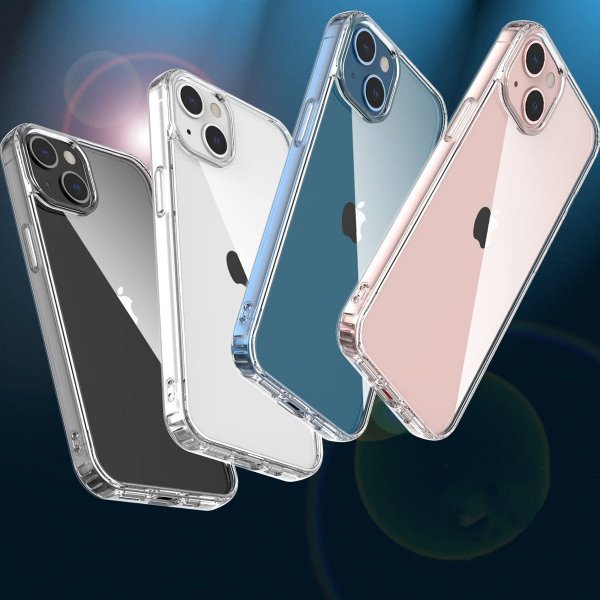 Rvelon iPhone 14 -kuoret, läpinäkyvä TPU