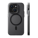 iPhone 13/iPhone 14 Kotelo Korrugoitu MagSafe Musta