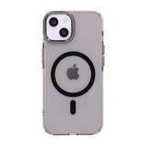 Rvelon iPhone 13/iPhone 14 Kuori MagSafe Musta Läpinäkyvä