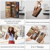 CaseMe iPhone 15 -kotelo 008 Series, irrotettava kuori, ruskea
