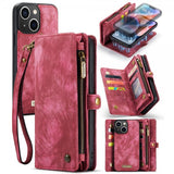 CaseMe iPhone 15 Kotelo 008 Series Irrotettava Kuori Punainen