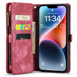 CaseMe iPhone 15 Kotelo 008 Series Irrotettava Kuori Punainen