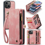 CaseMe iPhone 15 -kotelo 008 Series, irrotettava kuori, vaaleanpunainen