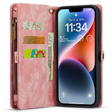 CaseMe iPhone 15 -kotelo 008 Series, irrotettava kuori, vaaleanpunainen