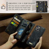 CaseMe iPhone 15 Fodral 008 Series Irrotettava Kuori Musta