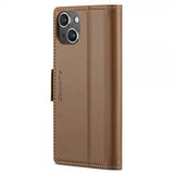 CaseMe iPhone 15 Kotelo 023 Series Ruskea