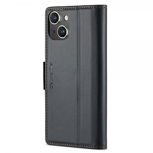 CaseMe iPhone 15 Kotelo 023 Series Musta