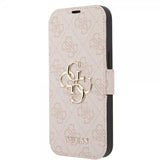 Guess iPhone 15 -kotelo 4G Logo Pinkki