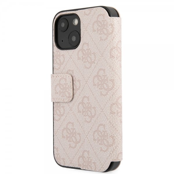 Guess iPhone 15 -kotelo 4G Logo Pinkki