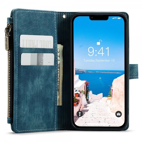 CaseMe iPhone 15 -kotelo, C30-sarja, petrolinsininen