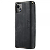CaseMe iPhone 15 Kotelo C30 Series Musta