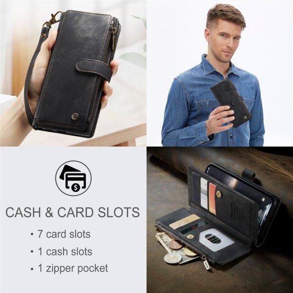 CaseMe iPhone 15 Kotelo C30 Series Musta