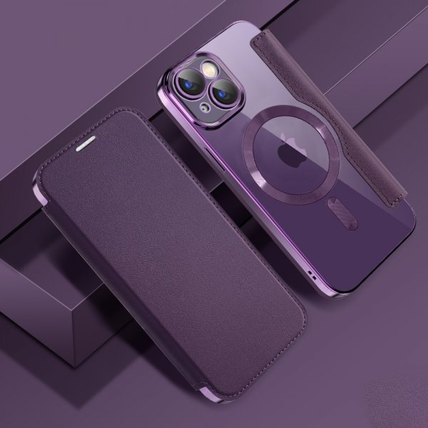 iPhone 15 -kotelo MagSafe, violetti