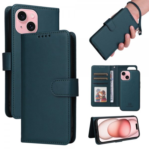 Betopnice iPhone 15 -kuori irrotettavalla kannella 005 sininen