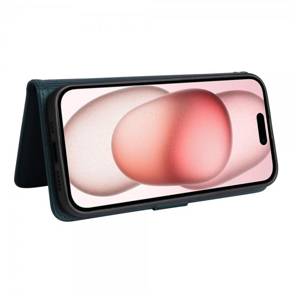 Betopnice iPhone 15 -kuori irrotettavalla kannella 005 sininen