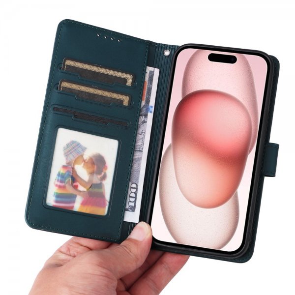 Betopnice iPhone 15 -kuori irrotettavalla kannella 005 sininen