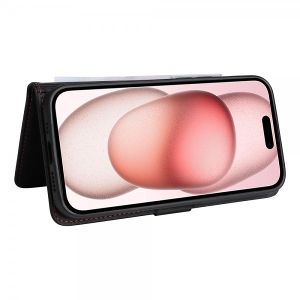 Betopnice iPhone 15 -kuori irrotettavalla kannella 005 Musta