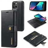 Dg.Ming iPhone 15 Kotelo irrotettavalla kuorella, musta