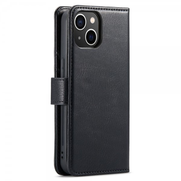 Dg.Ming iPhone 15 Kotelo irrotettavalla kuorella, musta