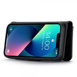 Dg.Ming iPhone 15 Kotelo irrotettavalla kuorella, musta