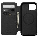 Nomad iPhone 15 Fodral Modern Leather Folio Svart