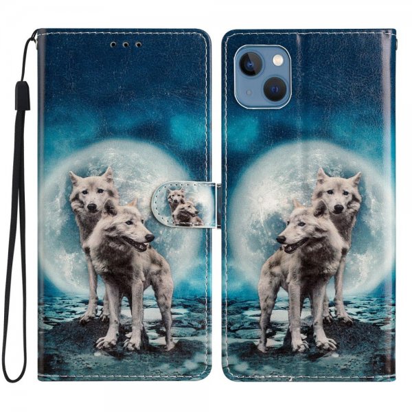 iPhone 15 -kotelo Kaksi sutta -aiheella