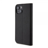 Karl Lagerfeld iPhone 15 -kotelo NFT Karl & Choupette Patch Saffiano Musta