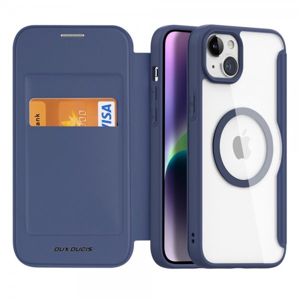 Dux Ducis iPhone 15 Kotelo Skin X Pro Series MagSafe Sininen