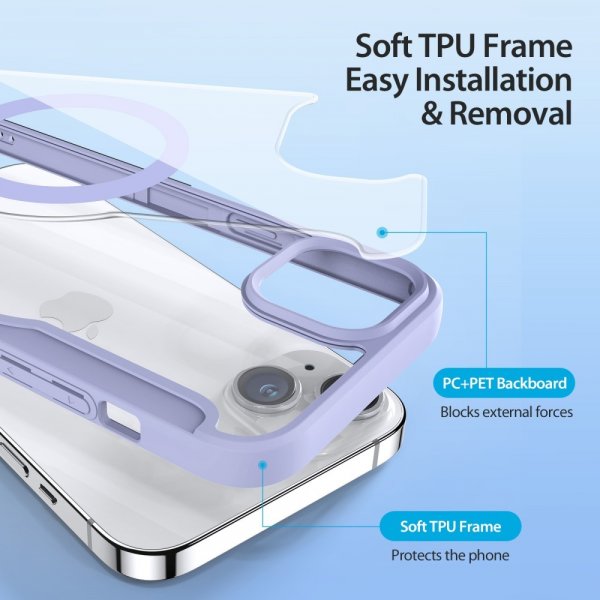 Dux Ducis iPhone 15 -kotelo Skin X Pro Series MagSafe, violetti
