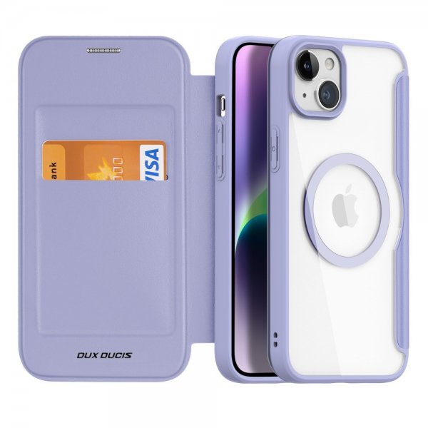 Dux Ducis iPhone 15 -kotelo Skin X Pro Series MagSafe, violetti