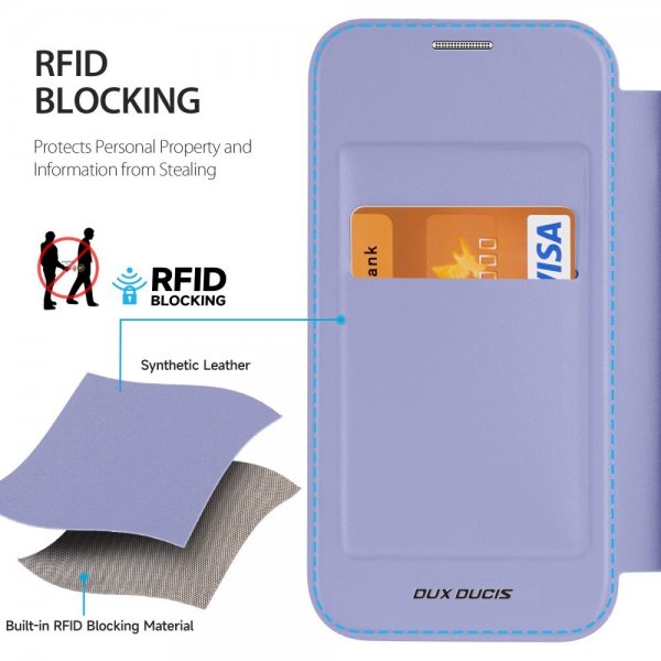 Dux Ducis iPhone 15 -kotelo Skin X Pro Series MagSafe, violetti