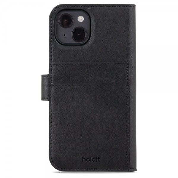 holdit iPhone 15 Kotelo Wallet Case Magnet Plus Musta