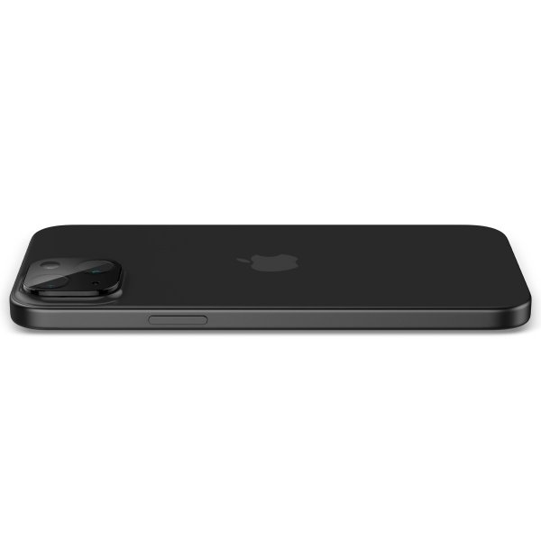 Spigen iPhone 14/15/14 Plus/15 Plus Kameran suojalasi.tR Optik Musta 2 kpl
