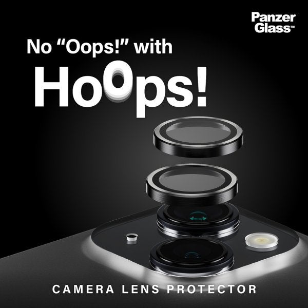PanzerGlass iPhone 15/iPhone 15 Plus -kameransuoja Hoops