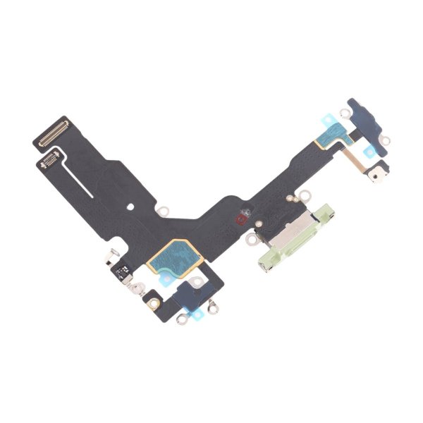 iPhone 15 -latausliitin joustokaapelilla - Vihreä
